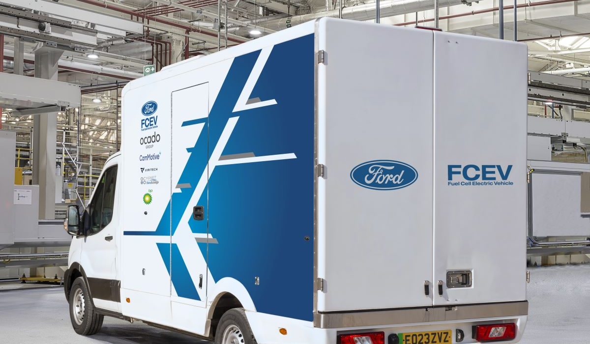 Ford E Transit hydrogen trial rear
